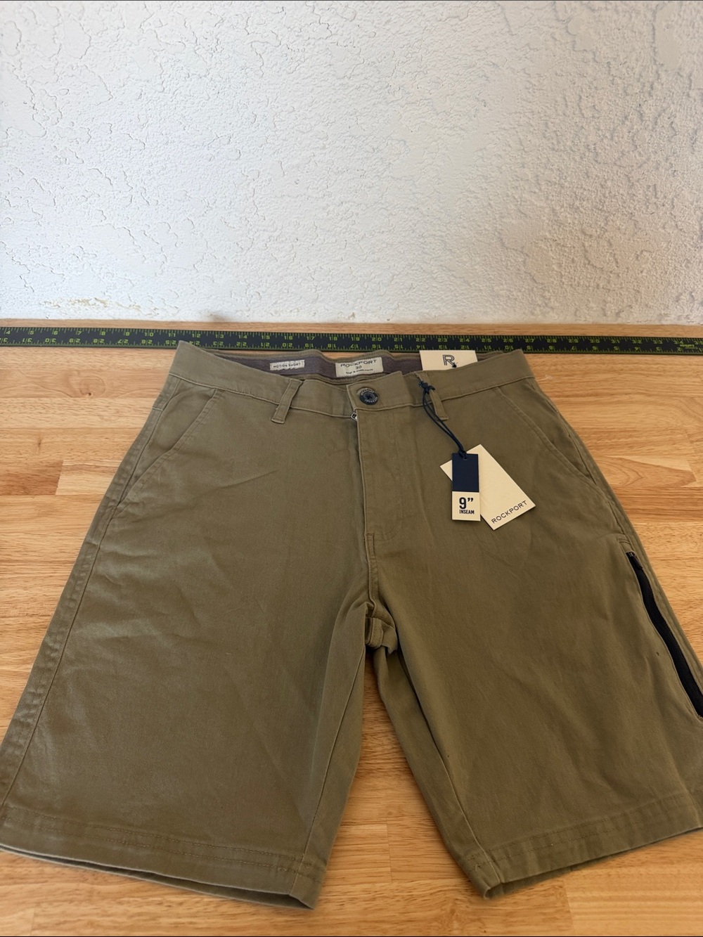 Rockport Olive Green Men's Chino Shorts